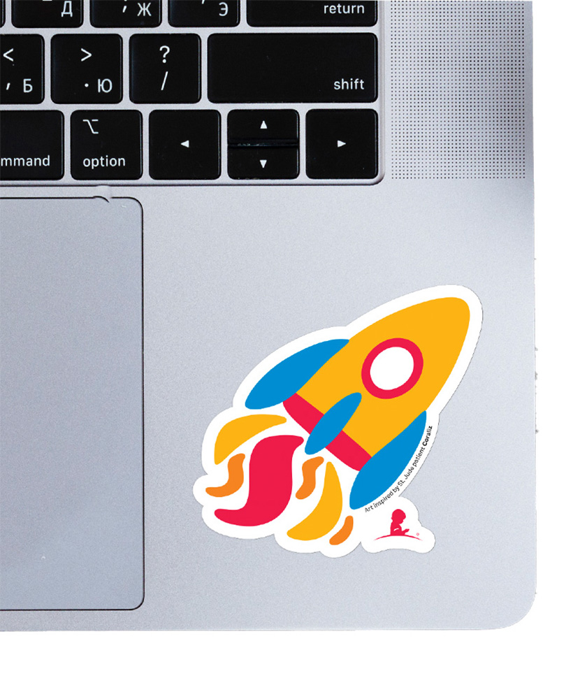 St. Jude Super Rocket 3" Vinyl Sticker